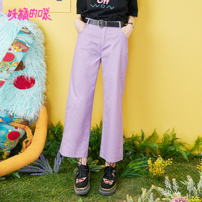 妖精的口袋 紫薯系成长 春季阔腿裤