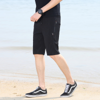 【外滩之韵】夏季新款拉链袋港风大码5分裤韩版休闲运动沙滩男短裤