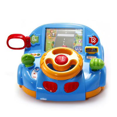 澳贝（AUBY) 动感驾驶室 宝宝儿童1-3岁模拟驾驶开车玩具 塑料玩具 非充电 3面场景10种驾驶体验463428DS