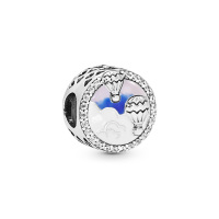 Pandora潘多拉 925银串饰热气球之旅 时尚串珠项链吊坠 798061CZ