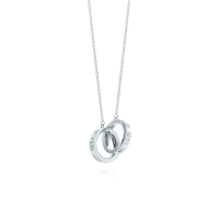 蒂芙尼（Tiffany & Co.)S925银项链1837系列22992139双环扣银饰项链