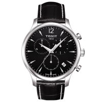 天梭(TISSOT)俊雅系列时尚简约皮带石英男士手表T063.617.16.057.00