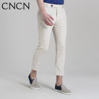 CNCN男士休闲裤 九分裤亚麻混纺修身时尚男裤个性|NQXJ2052