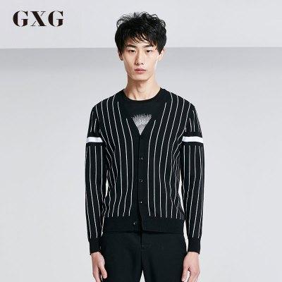 GXG毛衫男装 春季男士时尚休闲青年潮流行韩版修身斯文开衫针织衫