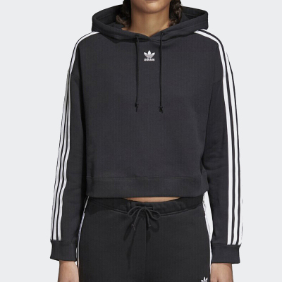 Adidas 三叶草女子CROPPED HOODIE卫衣CY4766