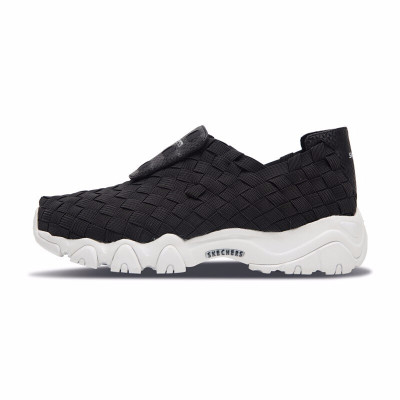 Skechers 斯凯奇女子D\'LITES系列一脚蹬运动休闲鞋88888184/BLK