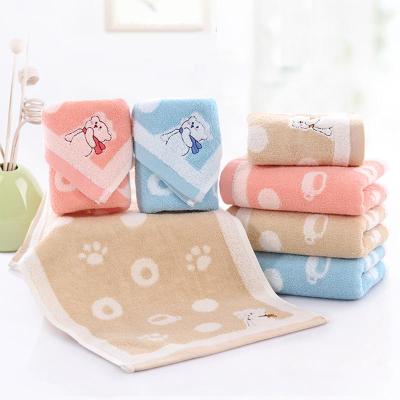 图强 4条装儿童纯棉毛巾洗脸毛巾婴儿毛巾