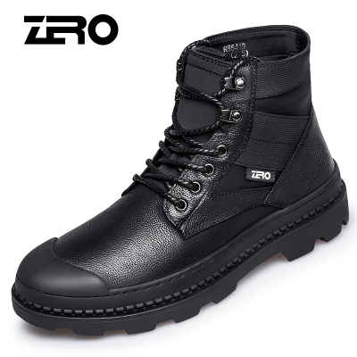 Zero零度靴子冬季新款高帮工装鞋马丁靴男士户外耐磨大头工装靴