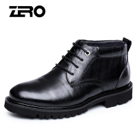 Zero零度棉靴冬季新款英伦潮流高帮加绒加棉大头靴马丁靴厚底靴子