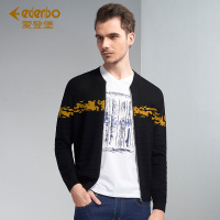 Edenbo/爱登堡男装春季新款长袖针织开衫男时尚卫衣男羊毛开衫