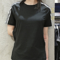 adidas阿迪达斯女运动跑步舒适透气休闲圆领短袖T恤BK2682