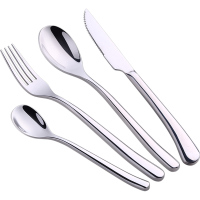 SSGP叁肆鋼牛排刀叉勺套装西餐餐具刀具家用两三件套430不锈钢全套西式