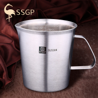 SSGP叁肆鋼304不锈钢刻度量杯家用牛奶大容量加厚计量杯（500ml）