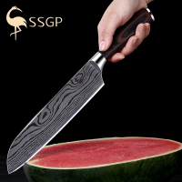 SSGP叁肆鋼水果刀瓜果刀子切西瓜刀大号加长款不锈钢家用多用刀具