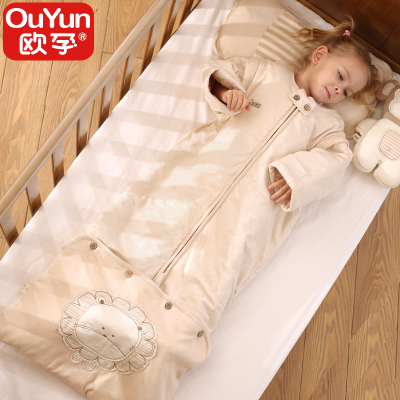 欧孕(OUYUN)儿童睡袋 秋冬纯棉成长型睡袋 大童保暖睡袋