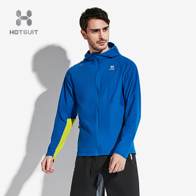 美国HOTSUIT后秀塑形系列男款运动外套运动风衣防晒皮肤衣户外跑步风衣