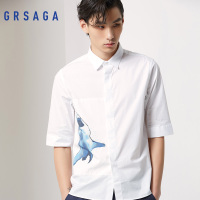 GRSAGA夏季休闲白色系衬衫11622212236