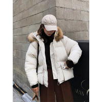 棉服女冬2018新款面包服短款棉袄韩版宽松bf棉衣加厚外套