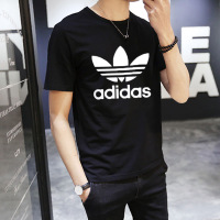 阿迪达斯（adidas）男装三叶运动休闲透气短袖T恤CW0709
