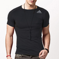 阿迪达斯（adidas）男装夏季男子运动休闲圆领短袖T恤CE0876