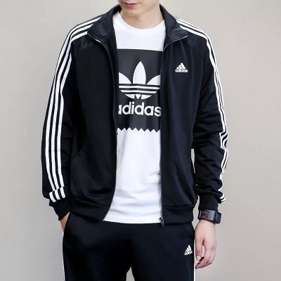 阿迪达斯（adidas）外套男装休闲运动服立领棒球服夹克BR1024