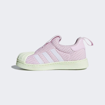 阿迪达斯（adidas）男女童鞋春秋季免系带休闲鞋板鞋AQ0204