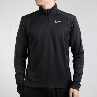 耐克（NIKE）男款跑步训练健身运动服休闲半拉链长袖T恤BV4756