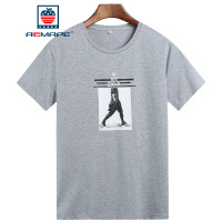 AEMAPE苹果 短袖t恤2019夏季新款男士圆领纯棉半袖男装衣服打底衫.