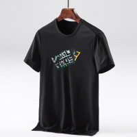 迪伽默 2020新款夏季男款男士短袖t恤商务休闲3D胶印烫钻圆领男式T恤