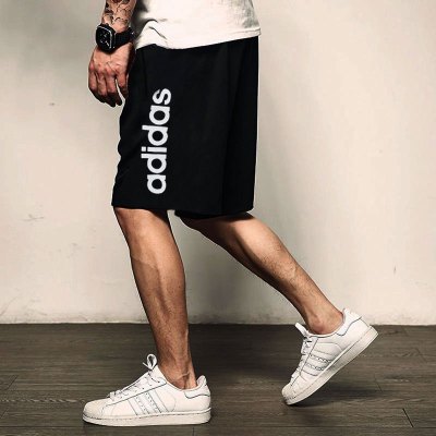 Adidas阿迪达斯短裤2018秋季新款男裤跑步休闲裤健身五分裤BS5026