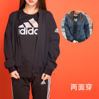 阿迪达斯女装2018新品运动服休闲棒球服舒适夹克外套CV5479