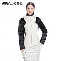 ERAL/艾莱依冬装新款修身显瘦撞色拼接短款羽绒服外套2029D