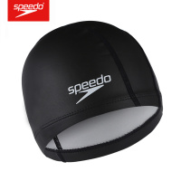 speedo 速比涛泳帽 硅胶涂层 双层游泳帽 舒适不勒头游泳帽