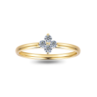 Leysen1855莱绅通灵珠宝 北极之光钻石戒指 18K金结婚钻戒女戒 婚戒 求婚戒指