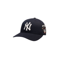 MLB美职棒棒球帽子男女青少年男女鸭舌遮阳帽NY洋基队 深蓝白标有侧标NY