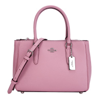 COACH 蔻驰 奢侈品 女士粉色皮革手提单肩斜挎杀手包女生