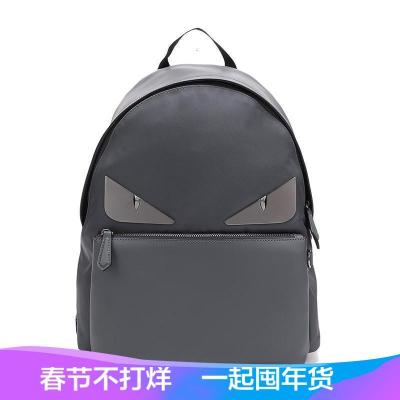 Fendi 男士织物配皮双肩包 7VZ042 A2FT