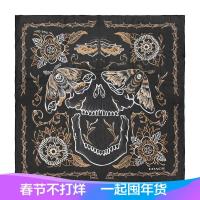 Coach 蔻驰 奢侈品 女士桑蚕丝大尺寸方巾丝巾围巾 37471