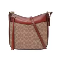 COACH 蔻驰 奢侈品 女士 专柜款PVC配皮单肩斜挎包 38579