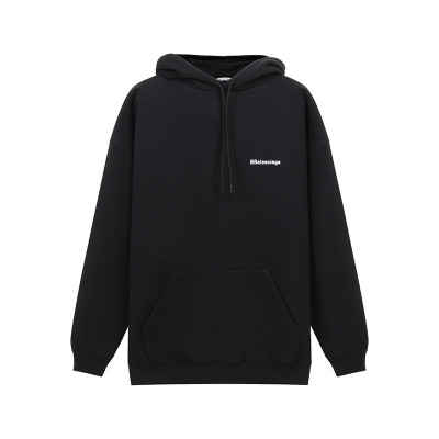 BALENCIAGA 巴黎世家 女士棉质宽松版加绒款连帽长袖卫衣运动衫 578135 TJV85