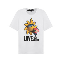 LOVE MOSCHINO 女士棉质圆领短袖T恤W4F87 39 M3876