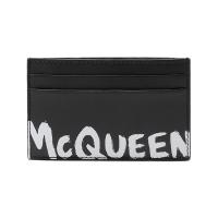 亚历山大·麦昆 ALEXANDER MCQUEEN 男士皮革McQueen涂鸦标识卡包卡夹602144 1NT7B