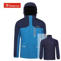探路者（TOREAD）户外男女两件套外套三合一套绒冲锋衣旅行风雨衣TAWE919101
