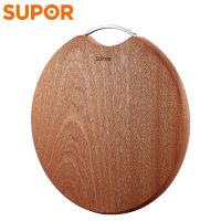 苏泊尔（SUPOR）砧板 乌檀木整木菜板 实木家用擀面案板方形切菜板 圆形加厚大号 W3630AC1