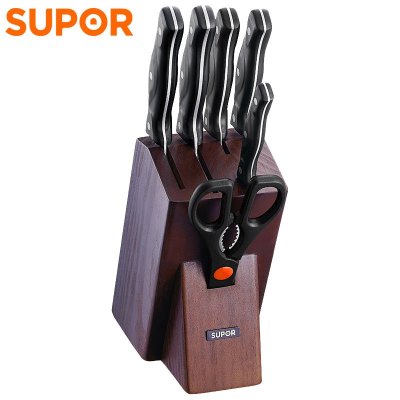 苏泊尔（SUPOR）全套厨房刀具锋刃系列Ⅱ 7件套 不锈钢厨房家用刀具多用组合套装TK1609E