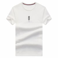 袋鼠(DAISHU) 2019夏季新品 中青年男士纯色简约字母印花圆领短袖t恤 DS0117305