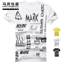 马克华菲短袖T恤男2020夏季新款韩版宽松潮牌印花港风半截袖上衣