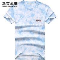 马克华菲短袖T恤男2020夏季新款潮牌潮流花色扎染男生半袖衣服潮
