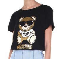 MOSCHINO TOY烫金小熊短袖T恤