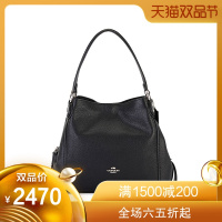 COACH 蔻驰品 女士黑色皮革EDIE单肩包31手提单肩包